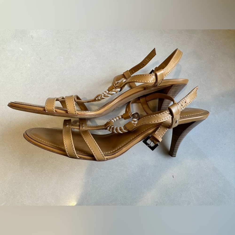 Tod's Beige leather sandals Sz 39 - Picture 2 of 7